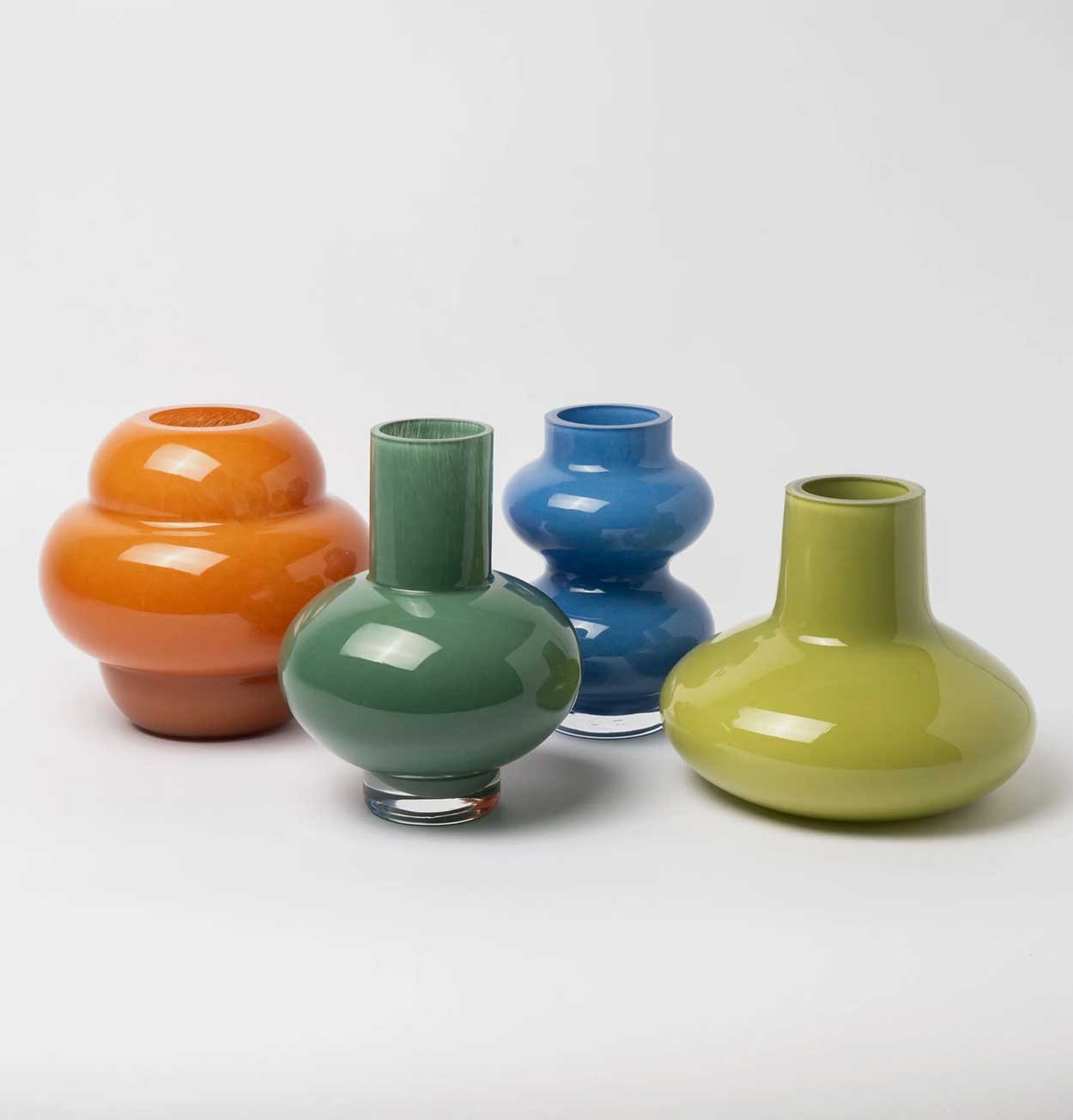 The Conran Shop Form Glass Vase – Teal