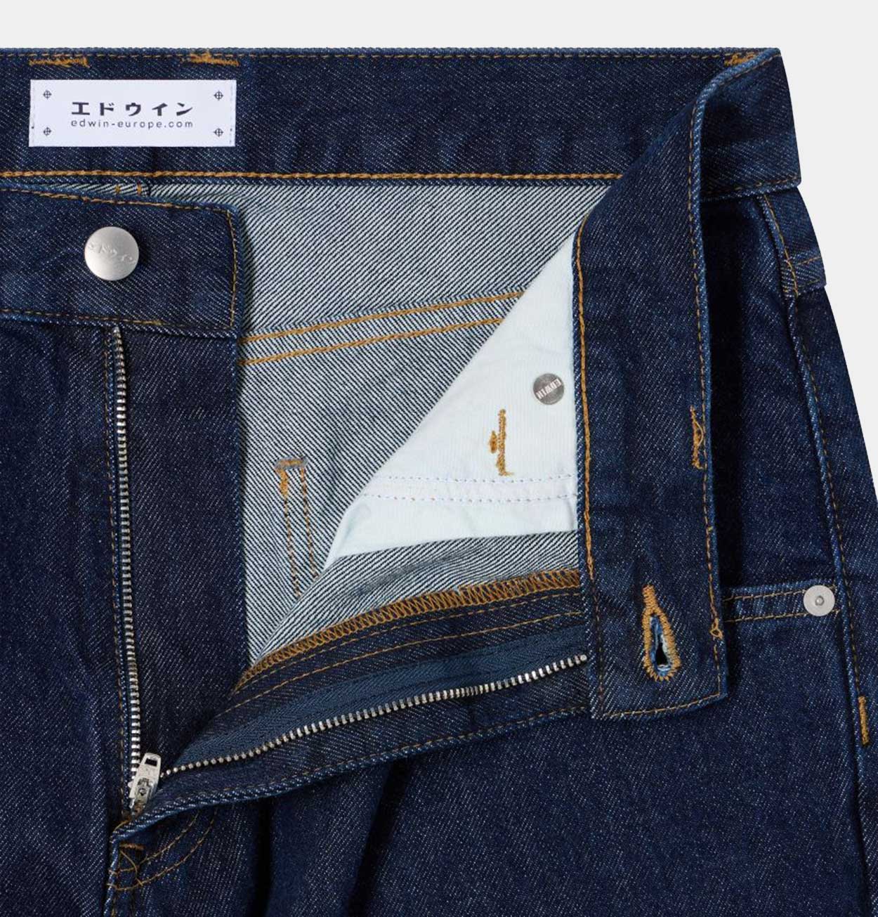 EDWIN Tyrell Pant in Blue Dark Marble Wash