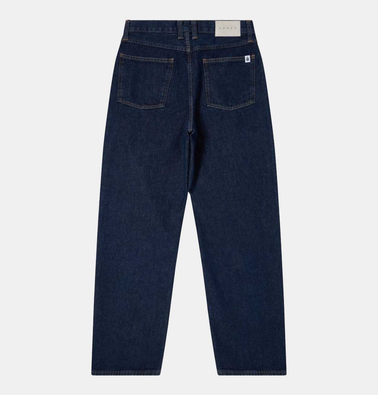 EDWIN Tyrell Pant in Blue Dark Marble Wash