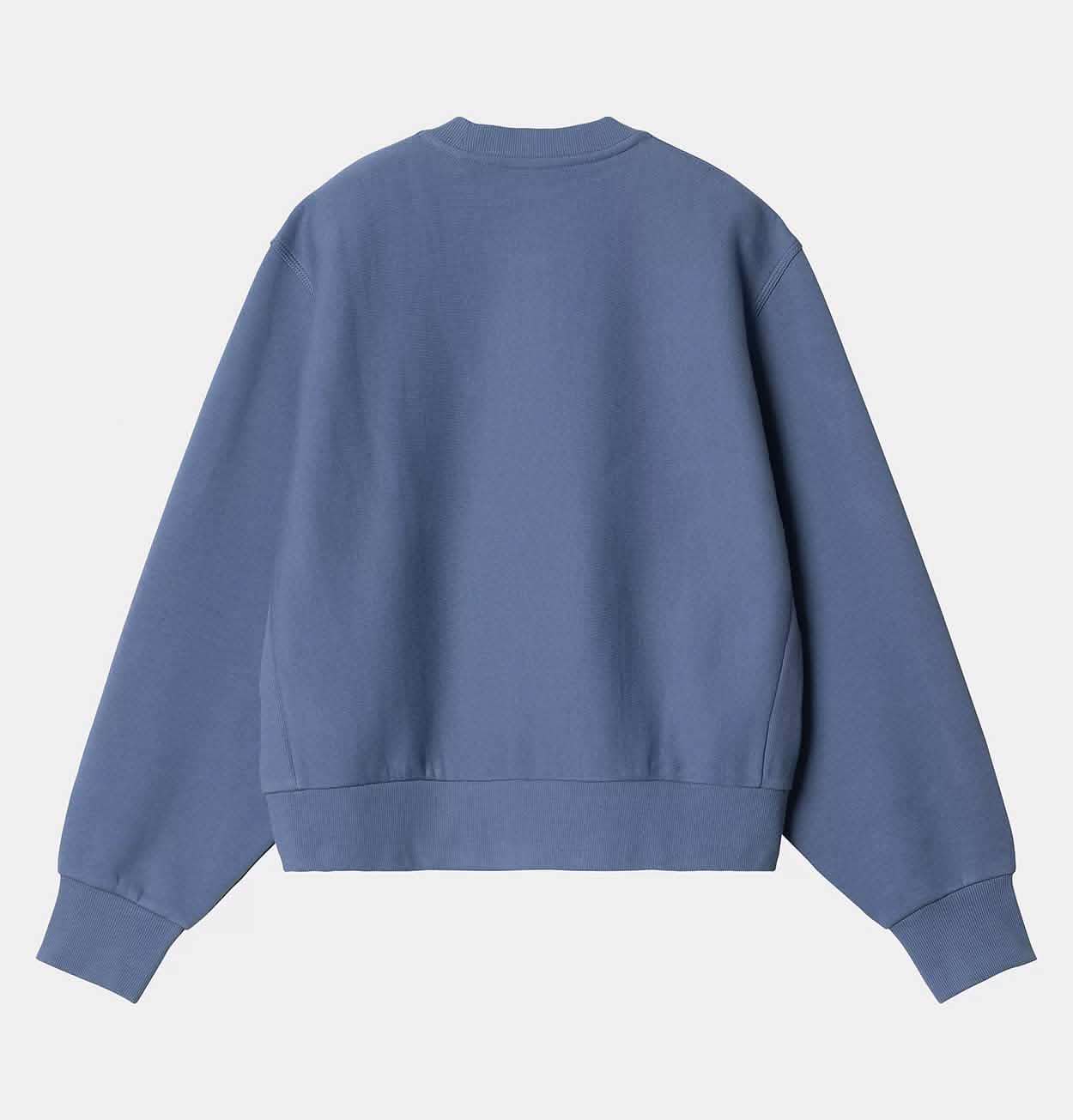 Carhartt WIP Women's American Script Sweatshirt in Blue Iris