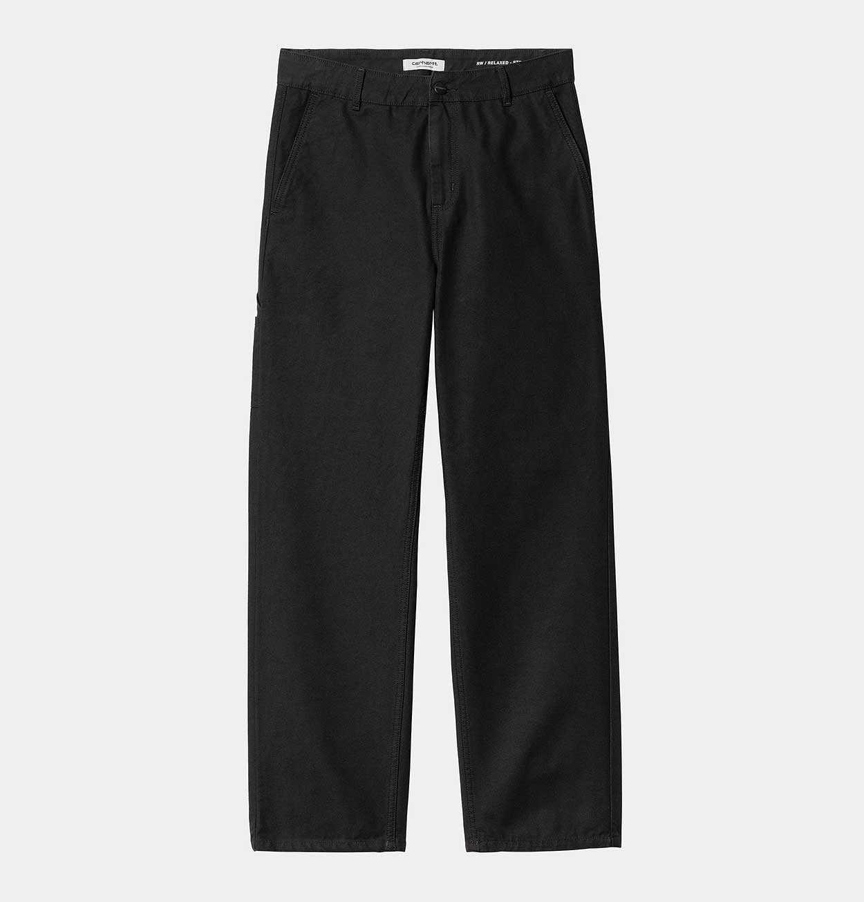 Carhartt WIP Women's Pierce Pant Straight in Black Rinsed