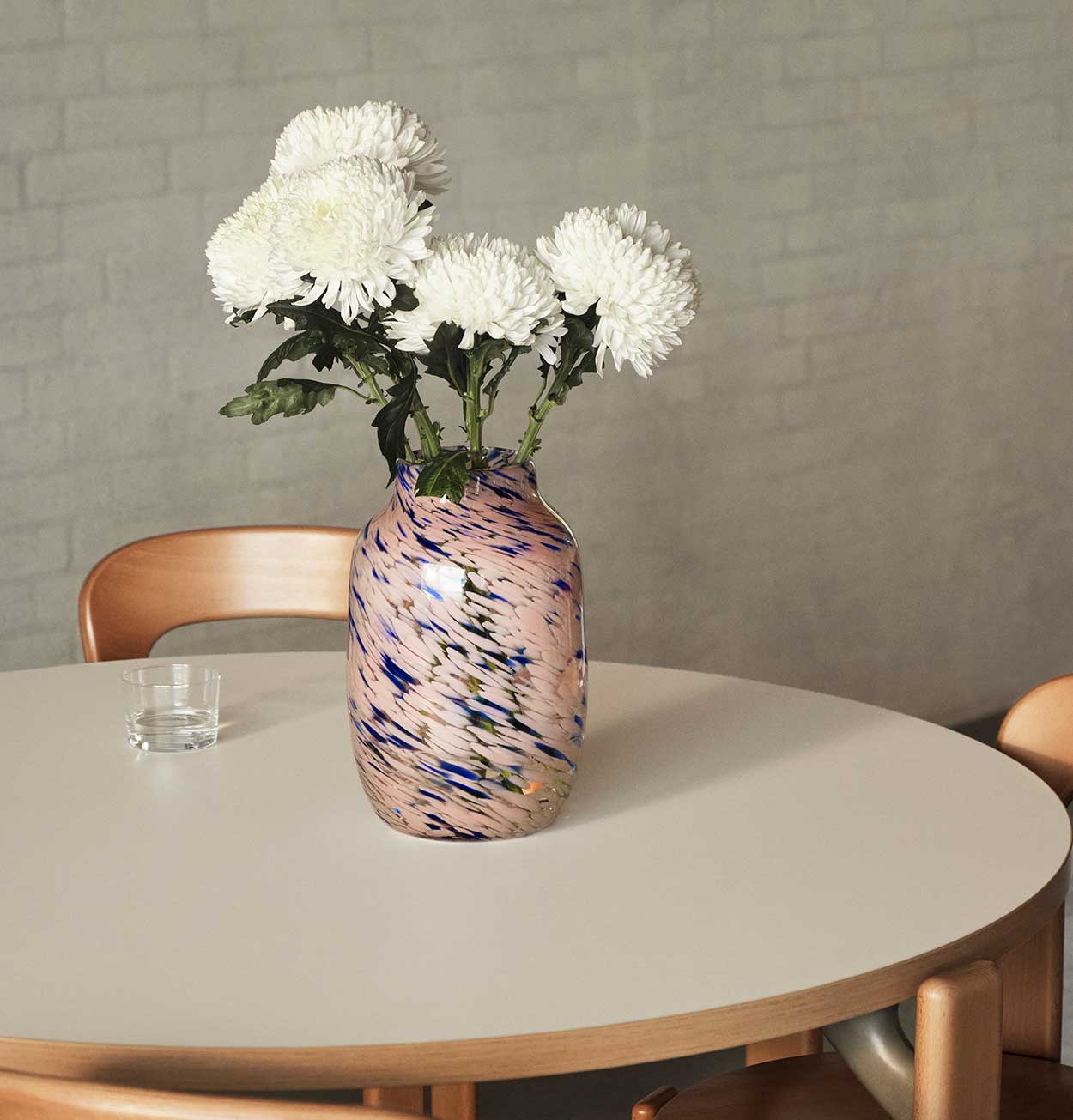 HAY Splash Vase in Light Pink & Blue