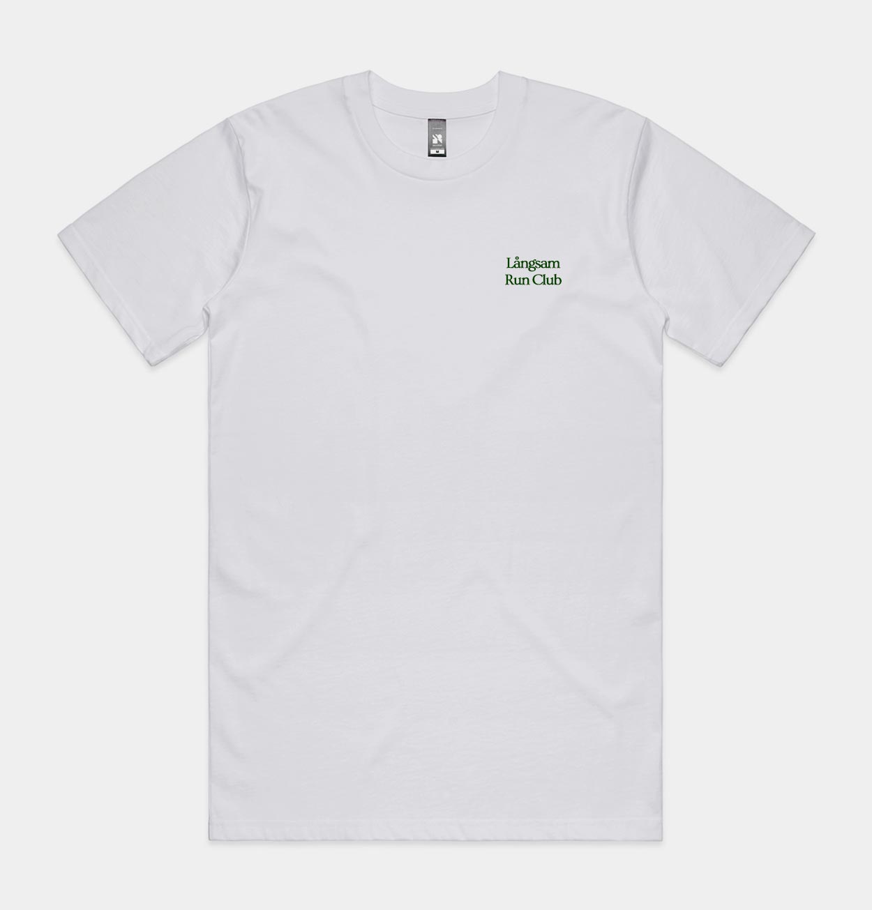 Långsam Run Club Embroidered Logo T-Shirt in White