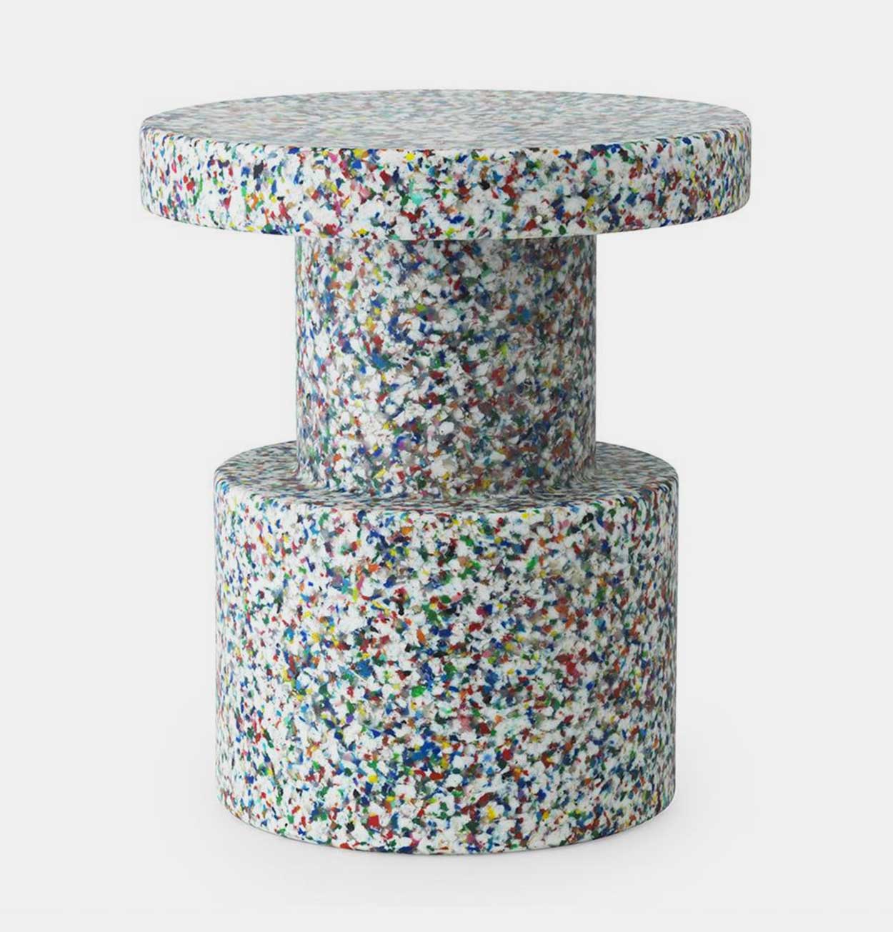 Normann Copenhagen Bit Stool in White Multi
