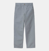 Carhartt WIP Single Knee Pant in Dove Grey Rinsed