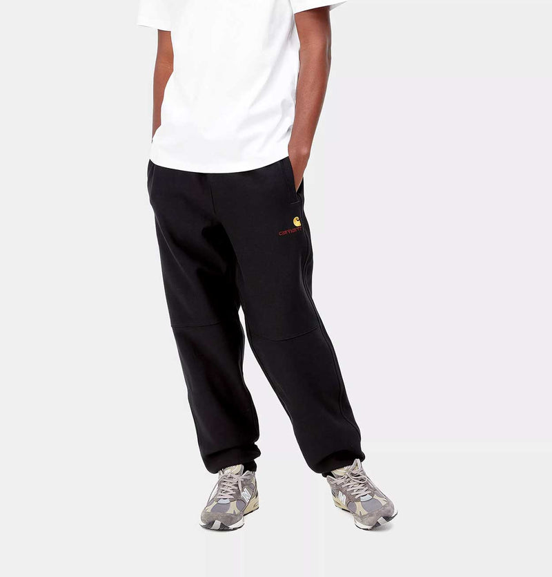 Carhartt WIP American Script Jogging Pant in Black