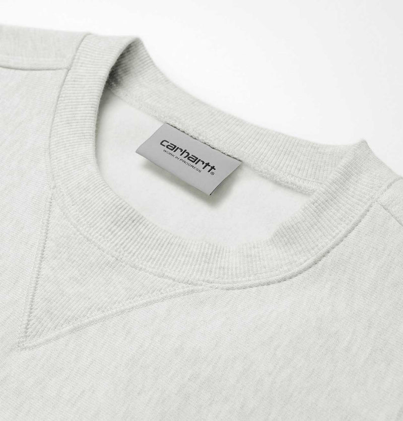 Carhartt WIP American Script Sweatshirt in Ash Heather