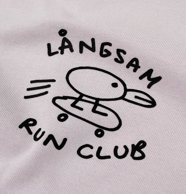 Långsam Run Club Bird T-Shirt in Orchid