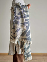 Bloomingville Alk Throw in Blue