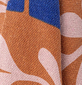 Bloomingville Alk Throw in Brown and Blue