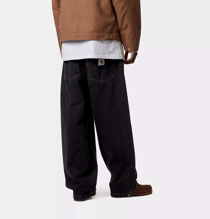 Carhartt WIP Brandon Pant in Black Stone Washed