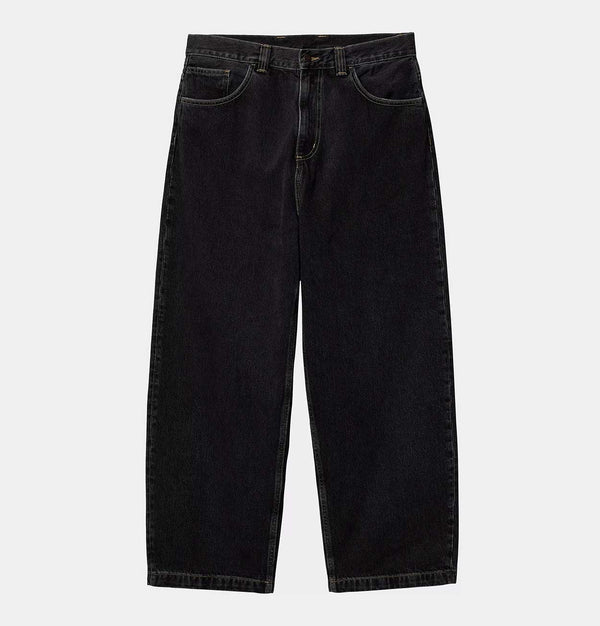 Carhartt WIP Brandon Pant in Black Stone Washed