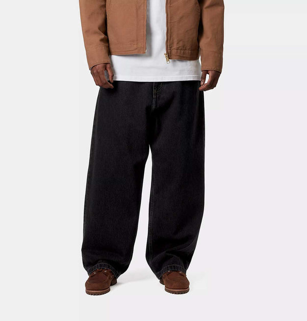 Carhartt WIP Brandon Pant in Black Stone Washed