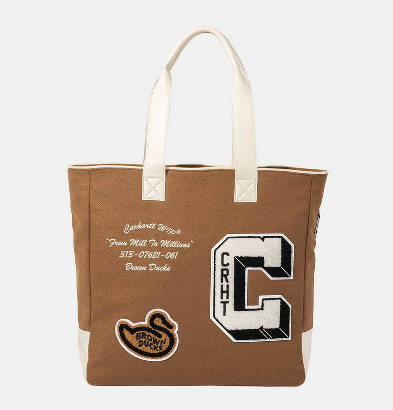 Carhartt WIP Brown Ducks Tote Bag in Hamilton Brown