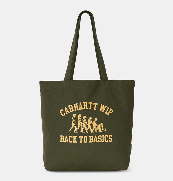 Carhartt WIP Canvas Graphic Tote Bag in Office Green