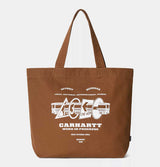 Carhartt WIP Canvas Graphic Tote Bag in Hamiton Brown