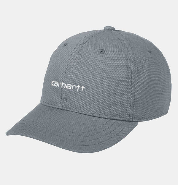 Carhartt WIP Canvas Script Cap in Dove Grey