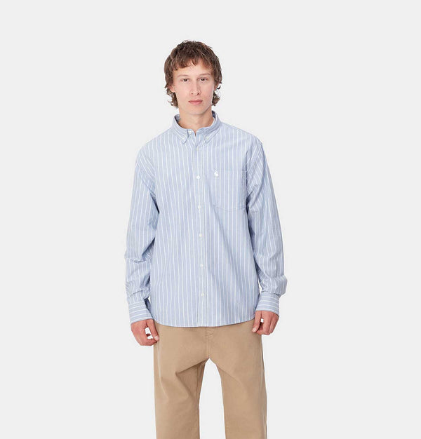 Carhartt WIP L/S Dowlen Shirt in Bleach