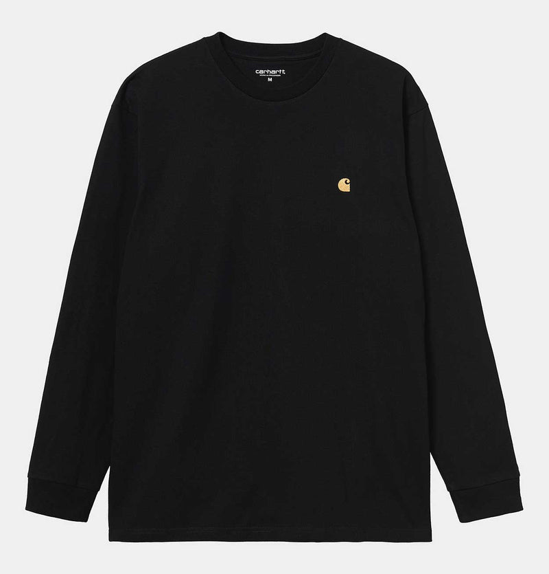 Carhartt WIP Long Sleeve Chase T-Shirt in Black