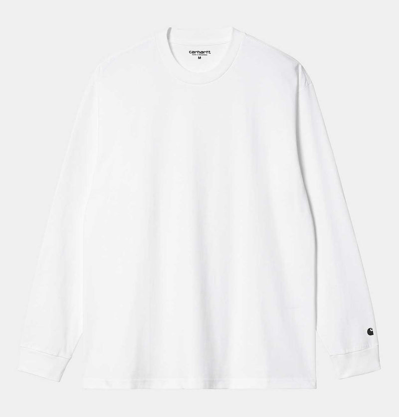 Carhartt WIP Long Sleeve Base T-Shirt in White