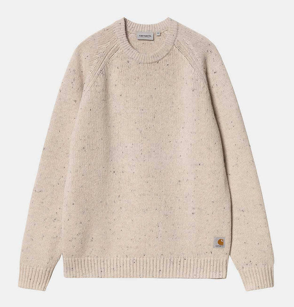 Carhartt WIP Anglistic Sweater in Moonbeam