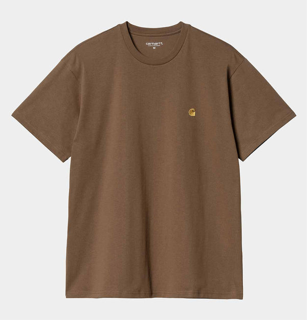 Carhartt WIP Chase T-Shirt in Chocolate