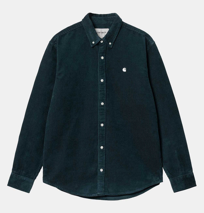 Carhartt WIP Madison Cord Shirt in Duck Blue