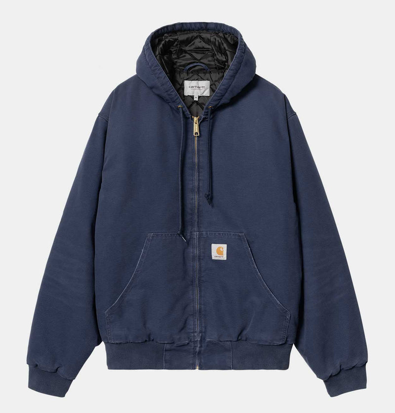 Carhartt WIP OG Active Jacket in Air Force Blue Aged Canvas