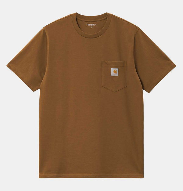 Carhartt WIP Pocket T-Shirt in Deep H Brown