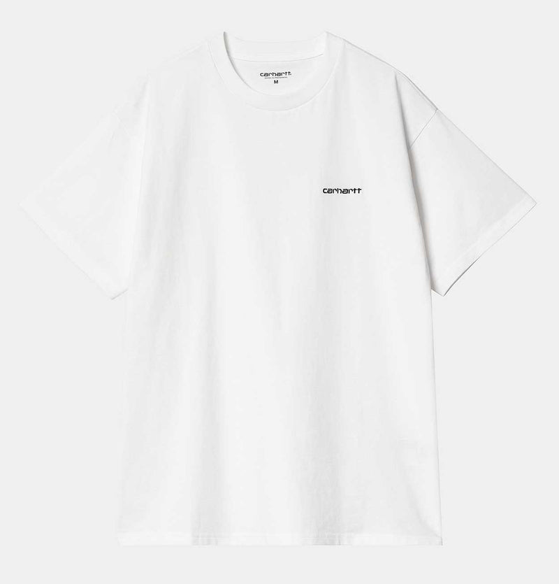 Carhartt WIP Script Embroidery T-Shirt in White