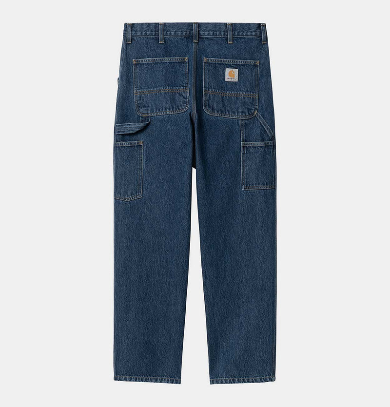 Carhartt WIP Single Knee Pant in Blue Stone Washed