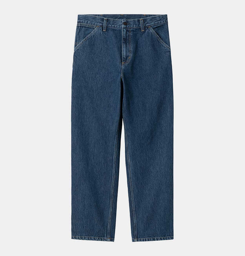 Carhartt WIP Single Knee Pant in Blue Stone Washed