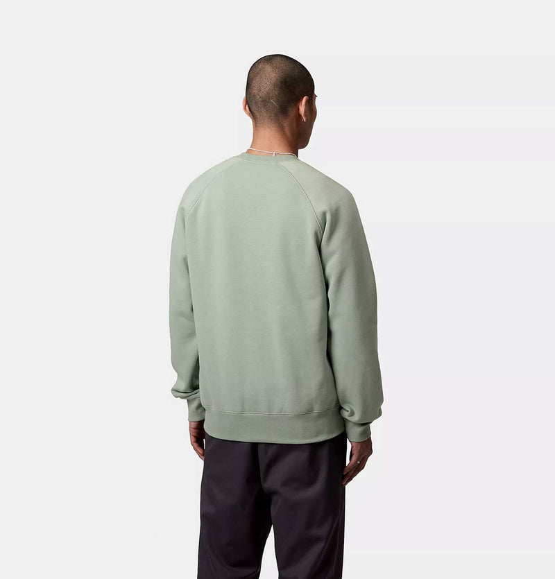 Carhartt WIP Chase Sweatshirt in Frosted Green