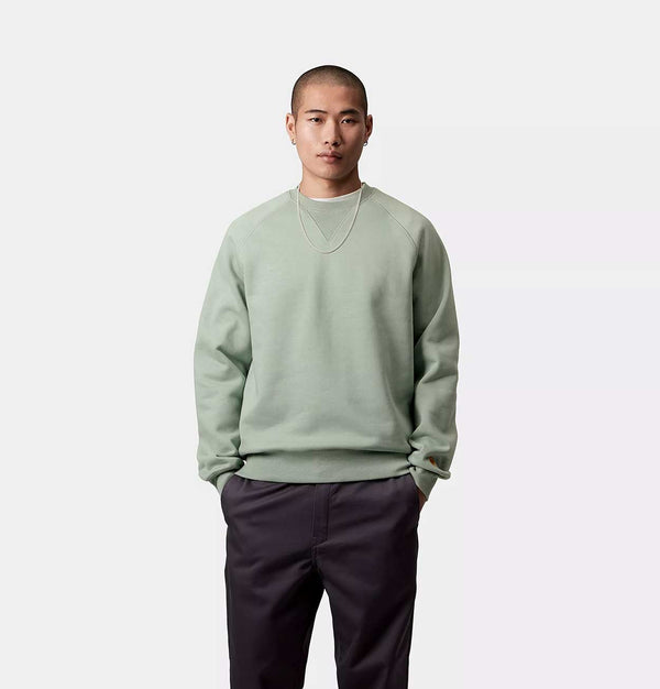 Carhartt WIP Chase Sweatshirt in Frosted Green