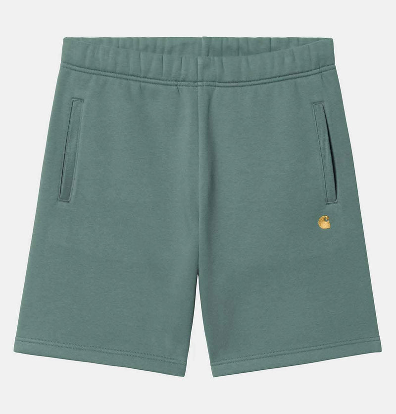 Carhartt WIP Chase Sweat Short in Silver Pine