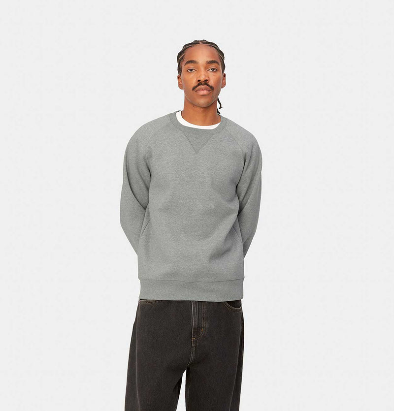 Carhartt WIP Chase Sweatshirt in Grey Heather