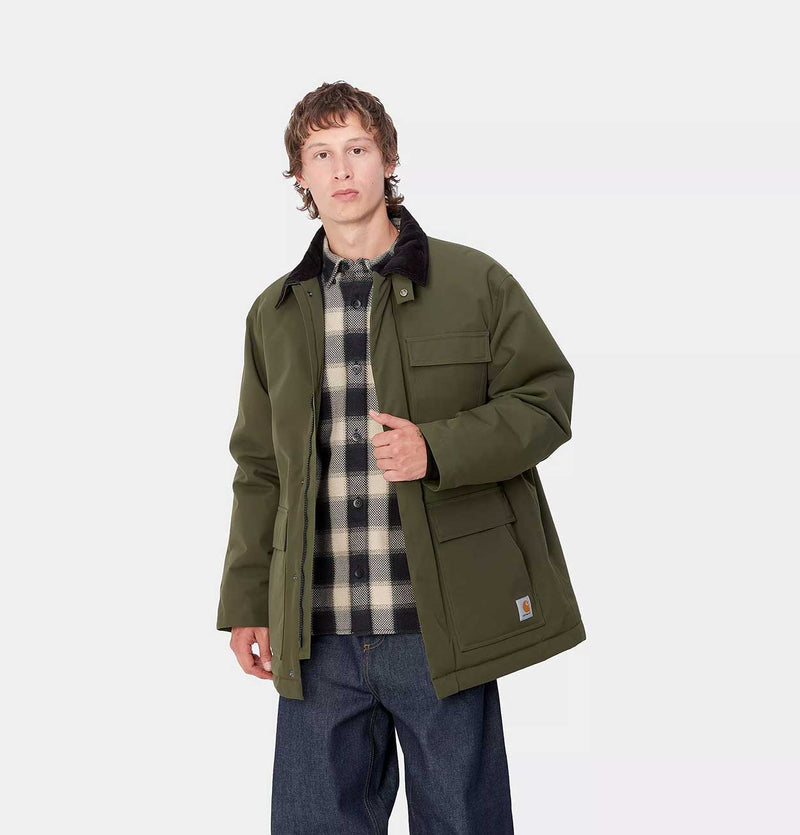 Carhartt WIP Clarton Coat in Office Green