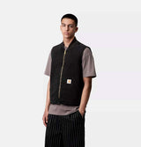 Carhartt WIP Classic Vest in Black Stone Canvas