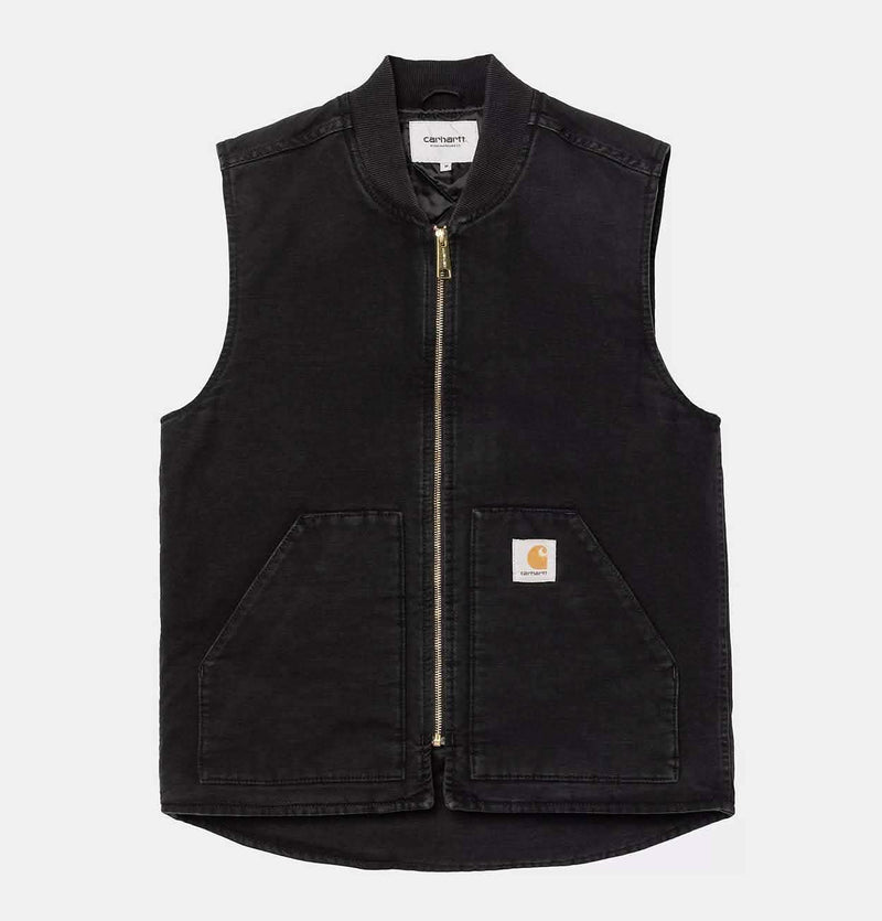 Carhartt WIP Classic Vest in Black Stone Canvas