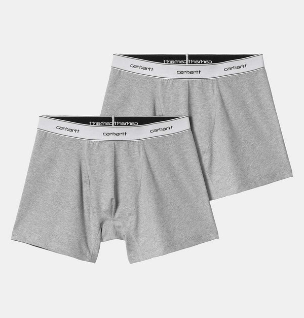 Carhartt WIP Cotton Trunks – Pack of 2 – Grey Heather