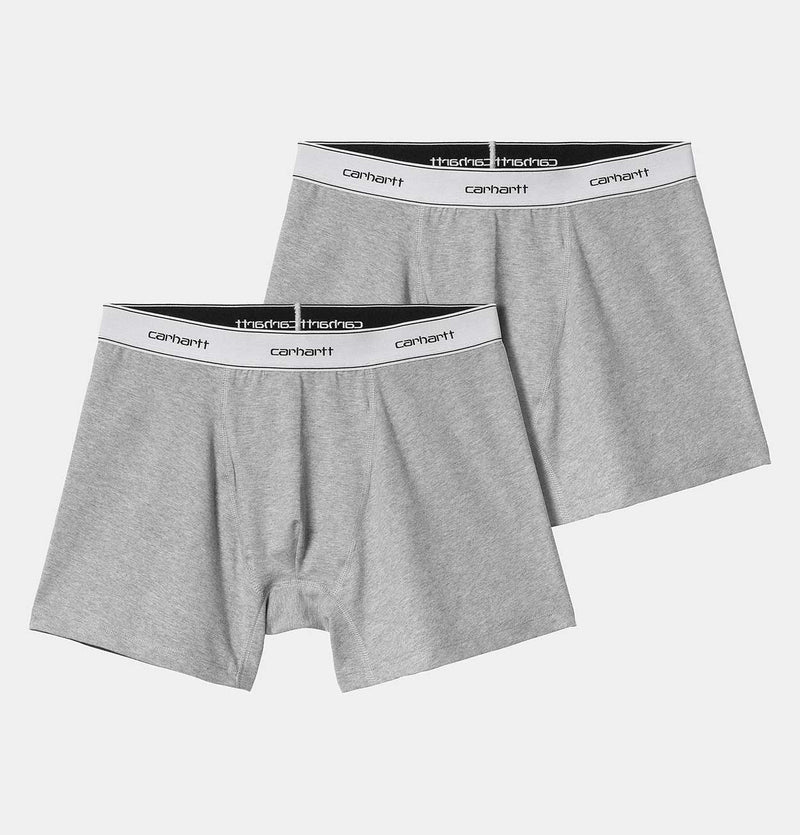 Carhartt WIP Cotton Trunks – Pack of 2 – Grey Heather