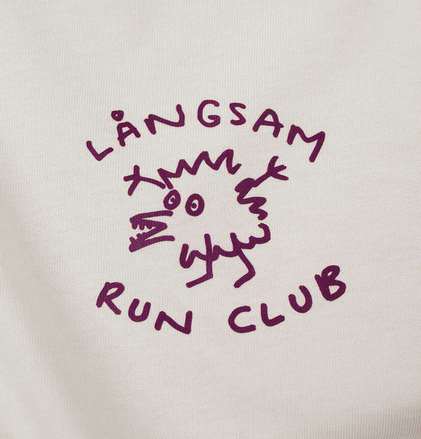 Långsam Run Club Cuckoo T-Shirt in Ecru