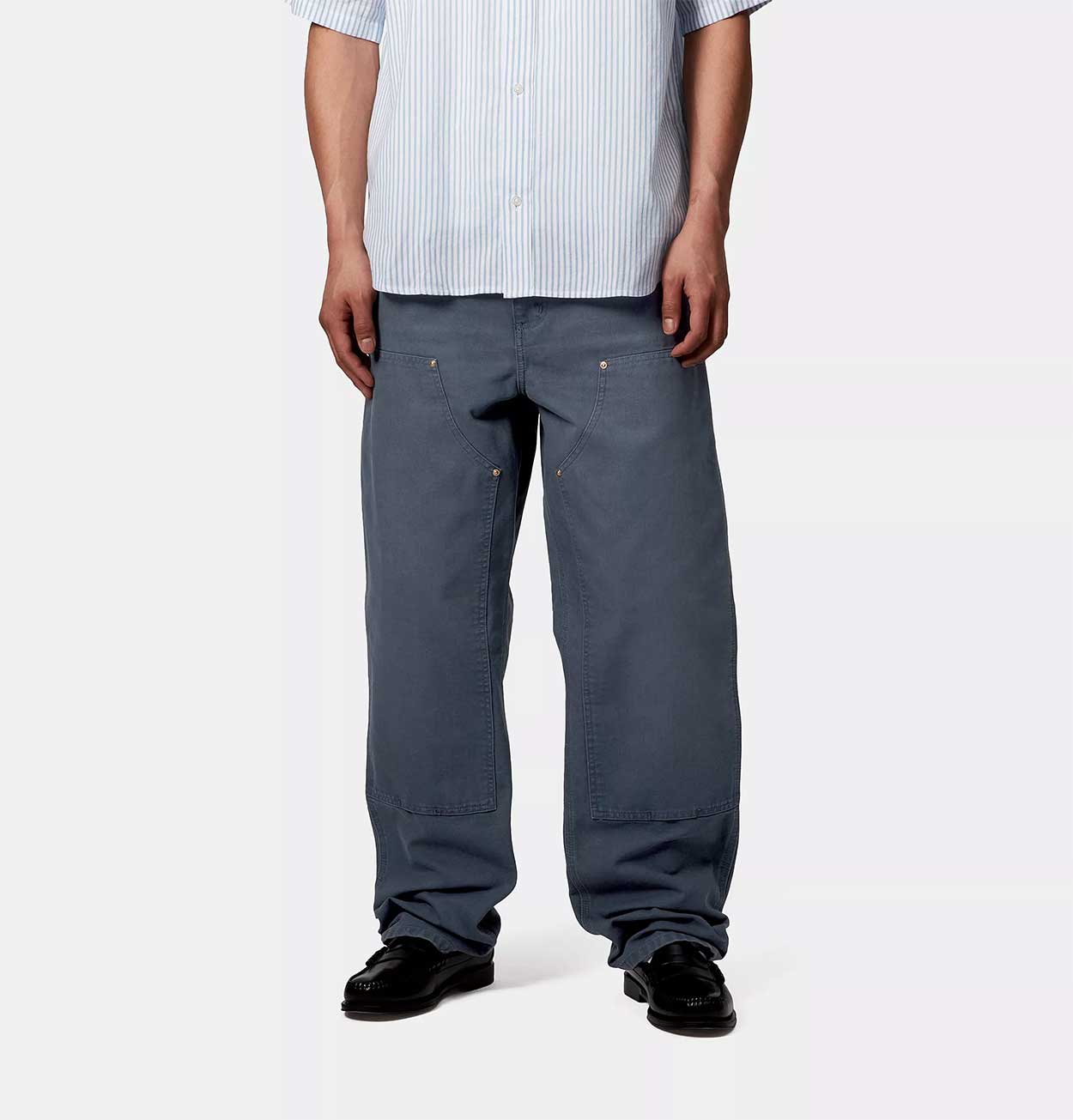 Carhartt WIP Double Knee Pant in Dusky Blue