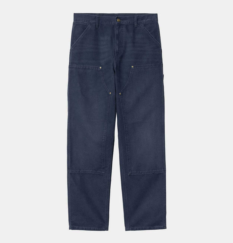 Carhartt WIP Double Knee Pant in Air Force Blue Aged Canvas