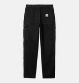 Carhartt WIP Double Knee Pant in Black Rinsed