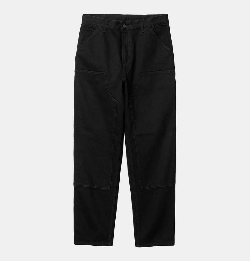 Carhartt WIP Double Knee Pant in Black Rinsed