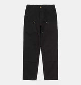 Carhartt WIP Double Knee Pant in Black Rinsed