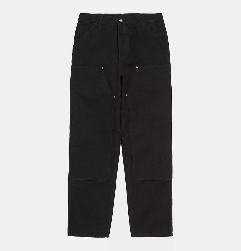 Carhartt WIP Double Knee Pant in Black Rinsed