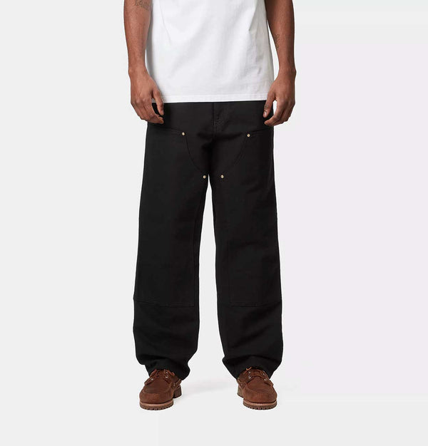 Carhartt WIP Double Knee Pant in Black Rinsed