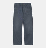 Carhartt WIP Double Knee Pant in Dusky Blue Stone Canvas